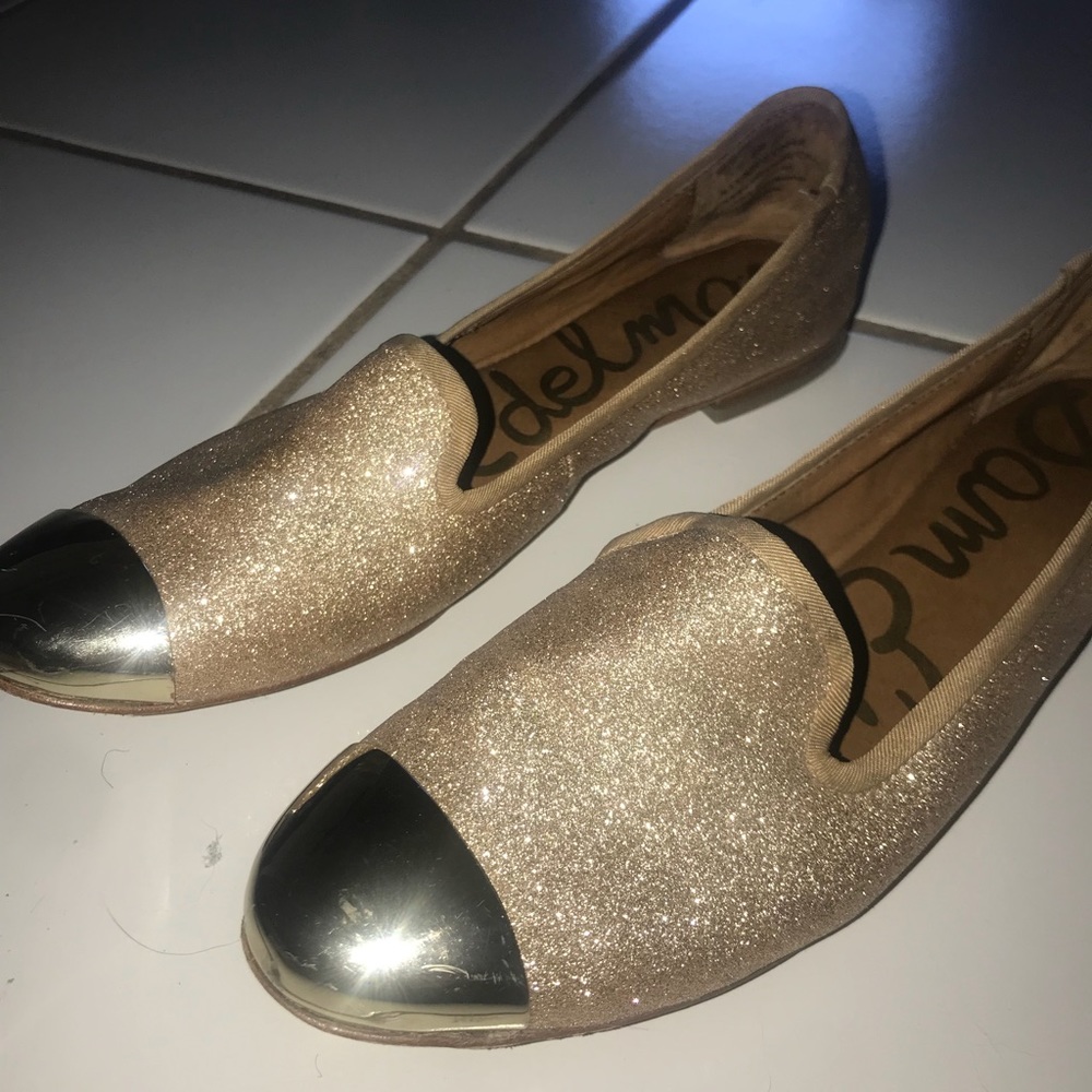 Sam Edelman Gold Aster Flats - Picture 3 of 5